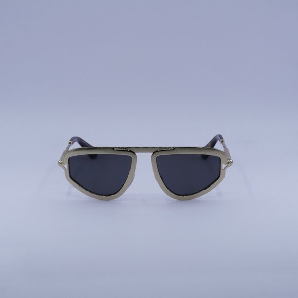 Burberry BE3150 110987 Geometric Sunglasses Light Gold Frame, Grey Lenses - Picture 3 of 9